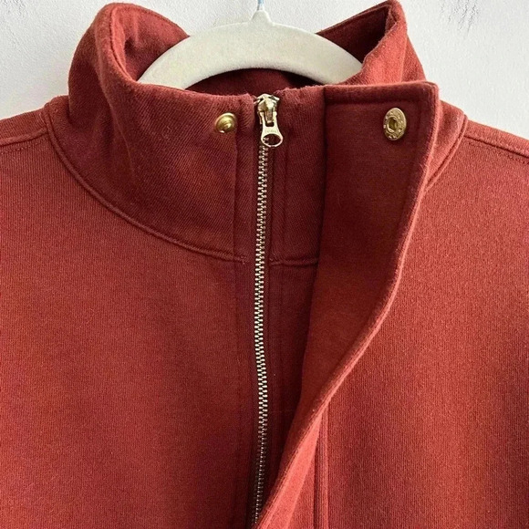 A New Day Quarter Zip Jacket, Brown/Copper, Size Medium - Picture 7 of 16